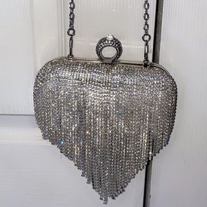 Bling rhinestone clutch purse